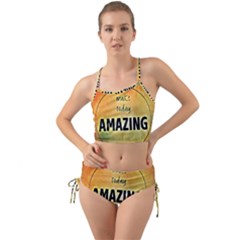 Beautiful Day Cheerful Munter Mini Tank Bikini Set by Sapixe