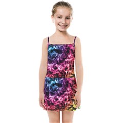 Smoke Colors Soul Black Blue Kids Summer Sun Dress