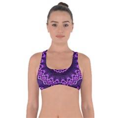 Mandala Purple Mandalas Balance Got No Strings Sports Bra by Sapixe