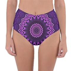 Mandala Purple Mandalas Balance Reversible High-waist Bikini Bottoms by Sapixe