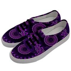 Mandala Purple Mandalas Balance Men s Classic Low Top Sneakers by Sapixe