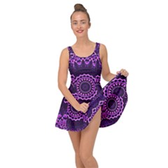 Mandala Purple Mandalas Balance Inside Out Casual Dress by Sapixe