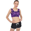 Mandala Purple Mandalas Balance V-Back Sports Bra View1