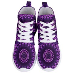 Mandala Purple Mandalas Balance Women s Lightweight High Top Sneakers