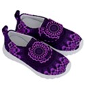 Mandala Purple Mandalas Balance Velcro Strap Shoes View3