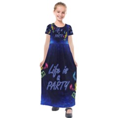 Beautiful Things Encourage Kids  Short Sleeve Maxi Dress