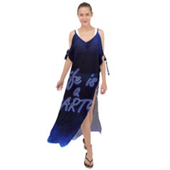 Beautiful Things Encourage Maxi Chiffon Cover Up Dress