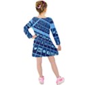 Mobile Phone Smartphone App Kids  Long Sleeve Velvet Dress View2