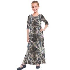 Recordings Memory Unconscious Kids  Quarter Sleeve Maxi Dress