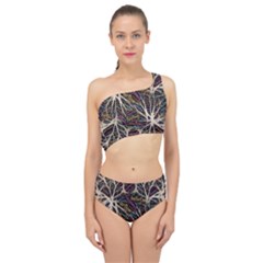 Mental Human Experience Mindset Spliced Up Two Piece Swimsuit by Sapixe