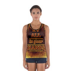 Motivation Live Courage Enjoy Life Sport Tank Top  by Sapixe