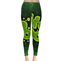 Motivation Live Courage Enjoy Life Leggings  by Sapixe