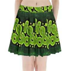 Motivation Live Courage Enjoy Life Pleated Mini Skirt by Sapixe