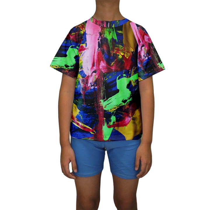 Global Warming 3 Kids  Short Sleeve Swimwear