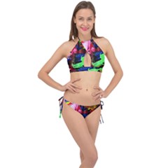 Global Warming 3 Cross Front Halter Bikini Set