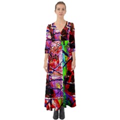 Depression 6 Button Up Boho Maxi Dress by bestdesignintheworld