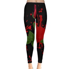 Background Texture Stain Leggings 