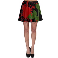 Background Texture Stain Skater Skirt