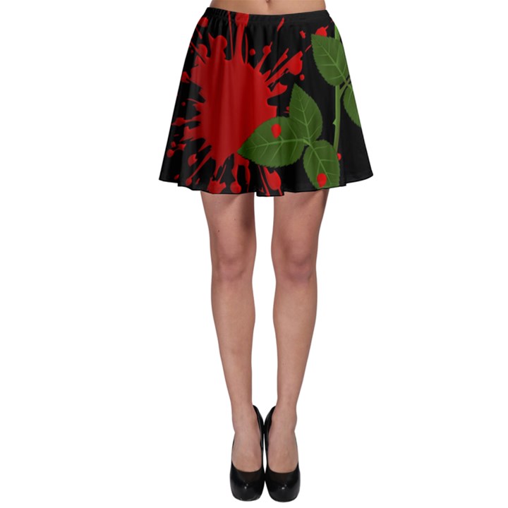 Background Texture Stain Skater Skirt