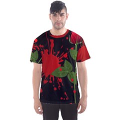 Background Texture Stain Men s Sports Mesh Tee