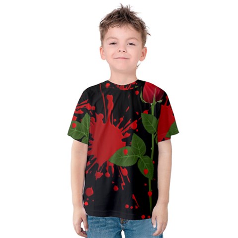 Background Texture Stain Kids  Cotton Tee by Sapixe