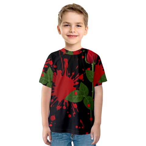 Background Texture Stain Kids  Sport Mesh Tee by Sapixe