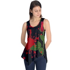 Background Texture Stain Sleeveless Tunic