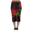 Background Texture Stain Midi Pencil Skirt View2