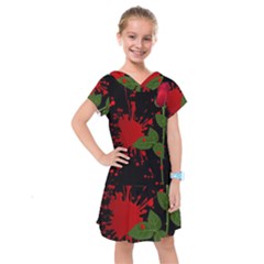 Background Texture Stain Kids  Drop Waist Dress