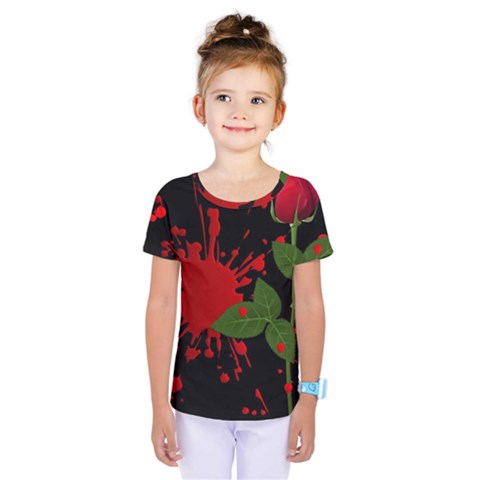 Background Texture Stain Kids  One Piece Tee by Sapixe