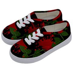 Background Texture Stain Kids  Classic Low Top Sneakers