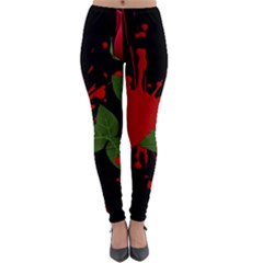 Background Texture Stain Lightweight Velour Leggings