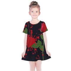 Background Texture Stain Kids  Simple Cotton Dress