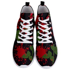 Background Texture Stain Men s Lightweight High Top Sneakers