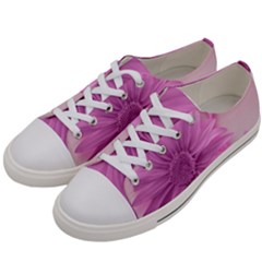 Flower Design Romantic Women s Low Top Canvas Sneakers by Sapixe