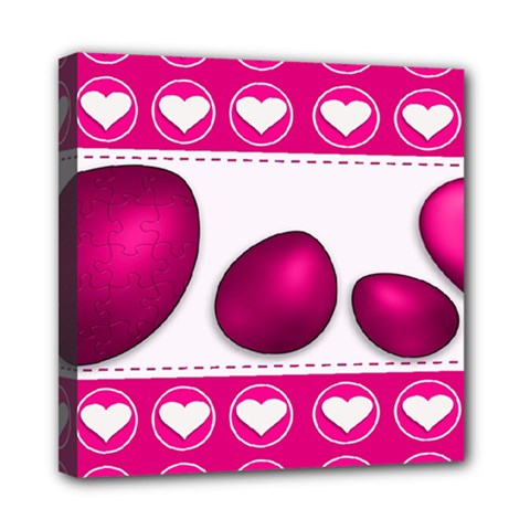 Love Celebration Easter Hearts Mini Canvas 8  X 8  by Sapixe