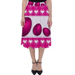 Love Celebration Easter Hearts Folding Skater Skirt by Sapixe