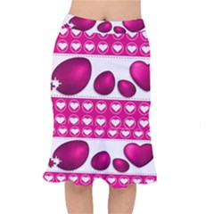 Love Celebration Easter Hearts Mermaid Skirt by Sapixe