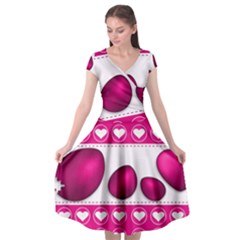 Love Celebration Easter Hearts Cap Sleeve Wrap Front Dress