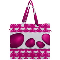 Love Celebration Easter Hearts Canvas Travel Bag