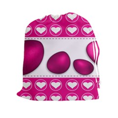 Love Celebration Easter Hearts Drawstring Pouches (xxl)