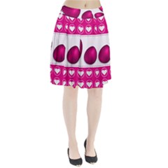 Love Celebration Easter Hearts Pleated Skirt by Sapixe