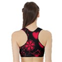 Background Hearts Ornament Romantic Sports Bra with Border View2