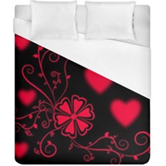 Background Hearts Ornament Romantic Duvet Cover (california King Size) by Sapixe