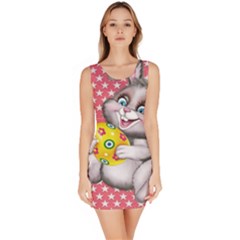 Illustration Rabbit Easter Bodycon Dress by Sapixe