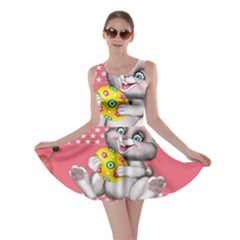 Illustration Rabbit Easter Skater Dress by Sapixe