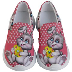 Illustration Rabbit Easter Kid s Lightweight Slip Ons by Sapixe