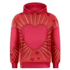 Background Texture Heart Love Men s Overhead Hoodie