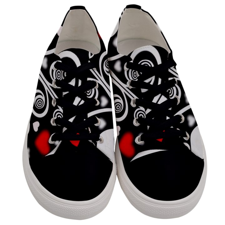 Ornament Background Men s Low Top Canvas Sneakers