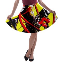 Cry About My Haircut 8 A-line Skater Skirt by bestdesignintheworld